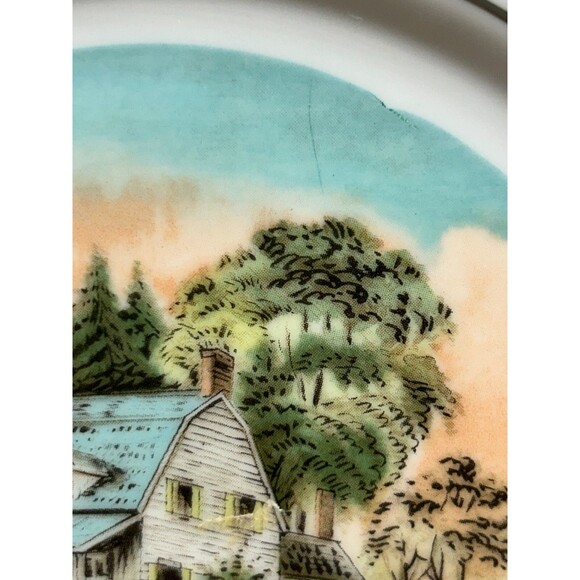 1980 Currier & Ives The 4 Season Roy Thomas Collection Summer Decorative Plate - Picture 6 of 7